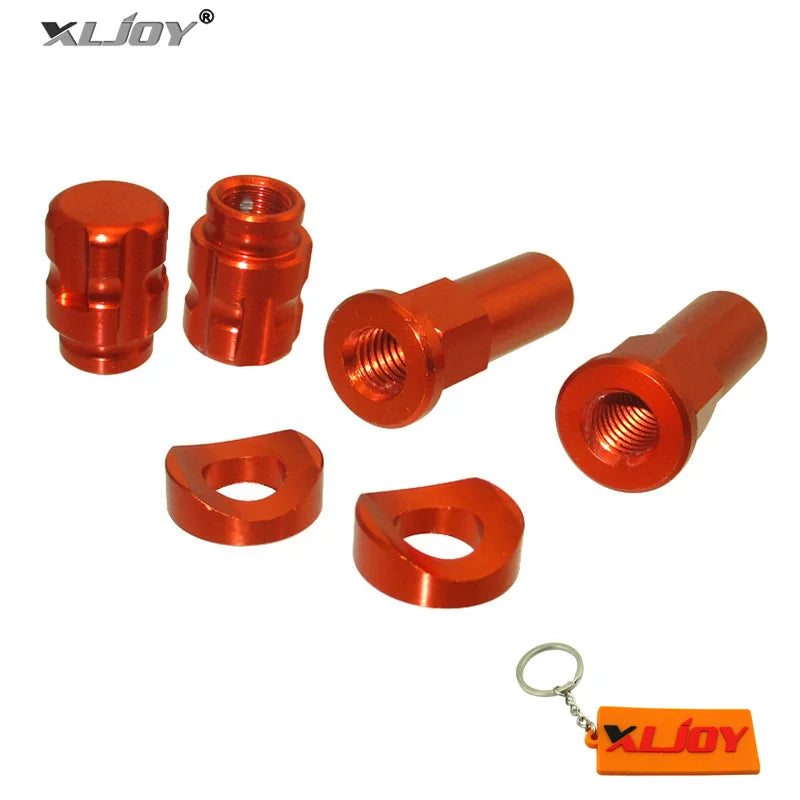 CNC Tire Valve Cap Rim Lock Nut Covers 