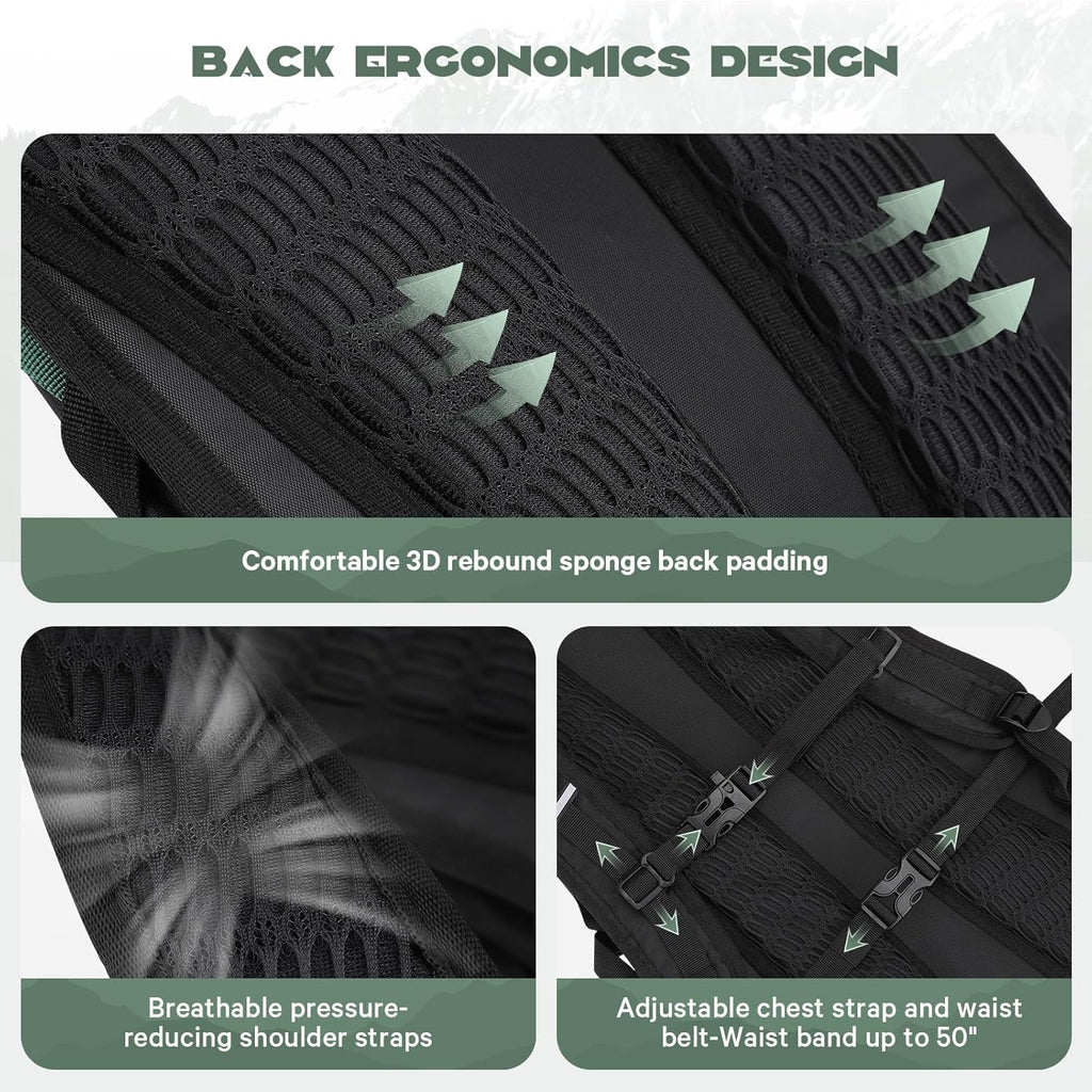 Hydration Hiking Backpack with 2L/3L Water Bladder
