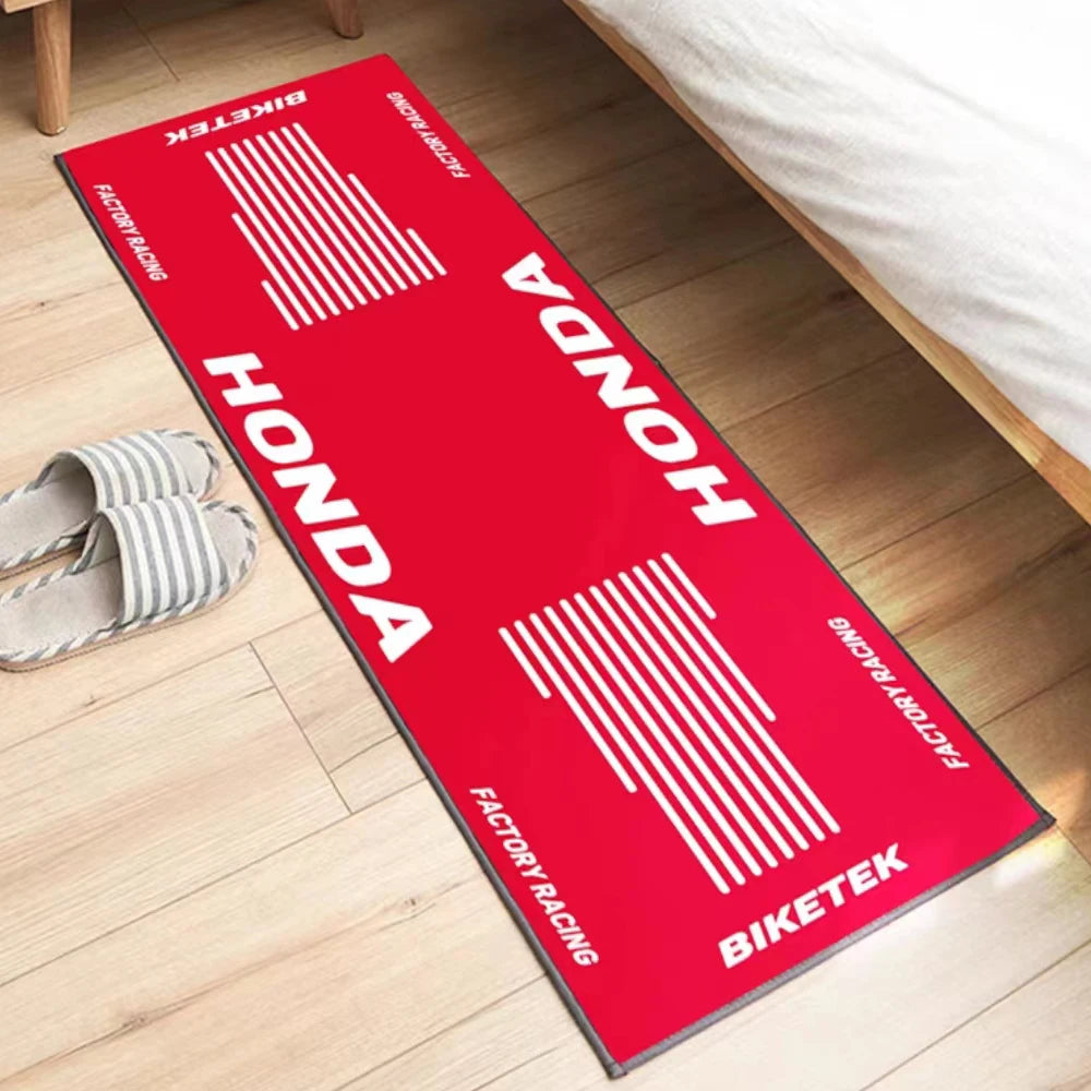 Racing Motorcycle Floor Mat / Non-Slip Dart Mat for Garage Bench Top
