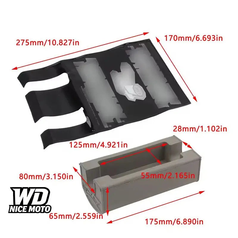 WD NICE MOTO Foam Pad for Renthal UTV/Motorcycle - 1-1/8 Inch Round Bar Protector and 25cm Square Chest Guard for Internal Combustion Engine Motor Parts