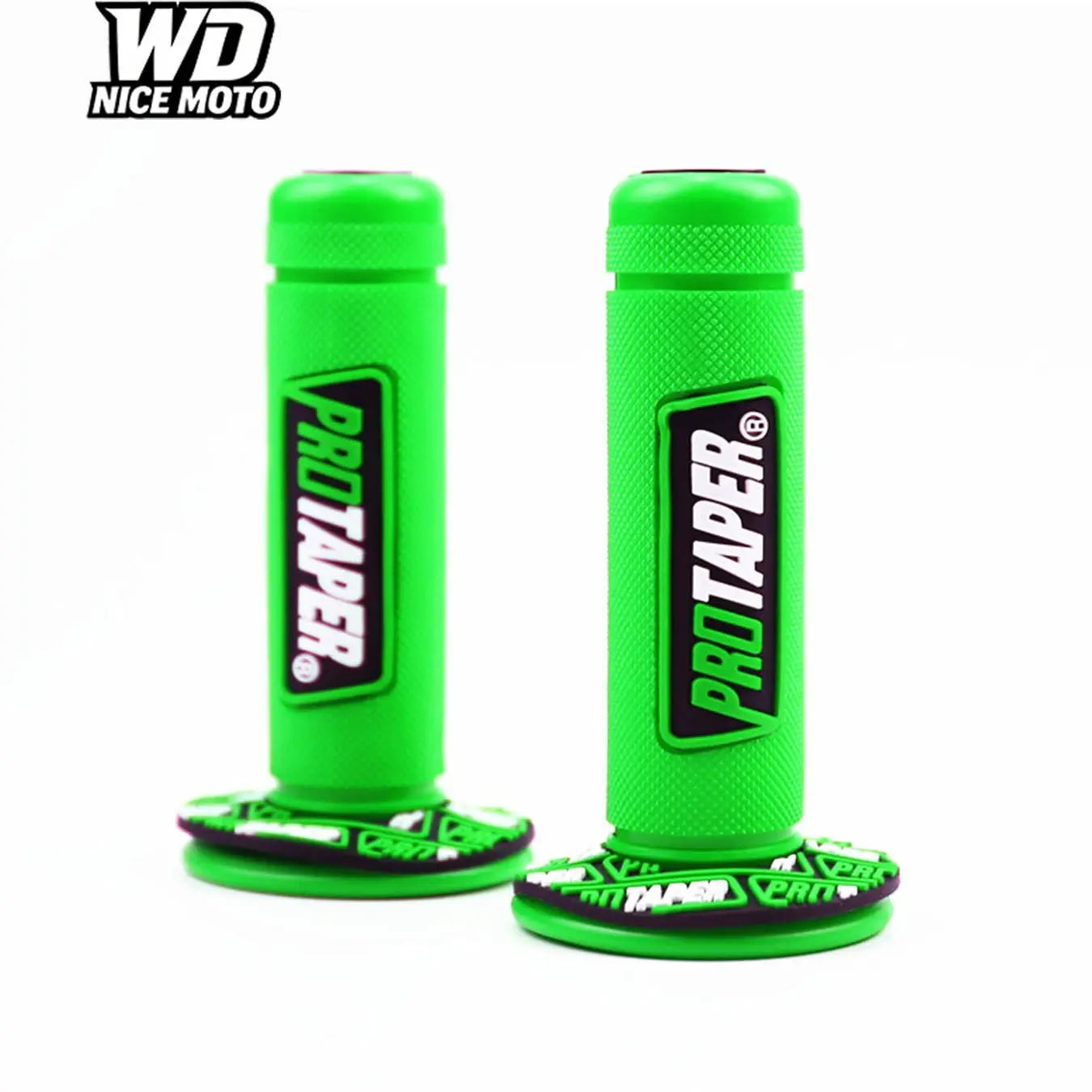 WD Nice Moto Universal 7/8" (22mm) Motorcycle Handle Grips - Comfortable Rubber Gel Hand Grips for Motocross, Dirt Bikes, and Motorcycles