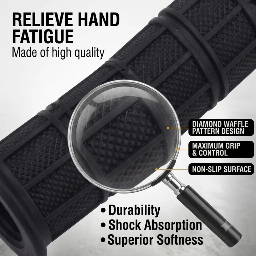 Universal Rubber Handlebar Grips Replacement for Sur Ron, Talaria, and E-Ride Motorcycles
