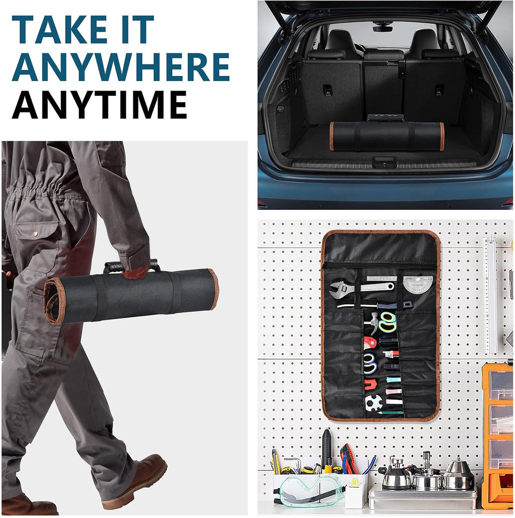 Roll up Tool Bag - 22 Tool Pouches