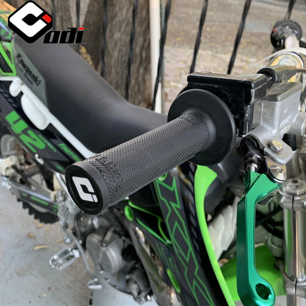 ODI Motorcycle Aerodynamic Fairing - Impact-Resistant Cylindrical Body with Easy Installation and Enhanced Airflow Grips