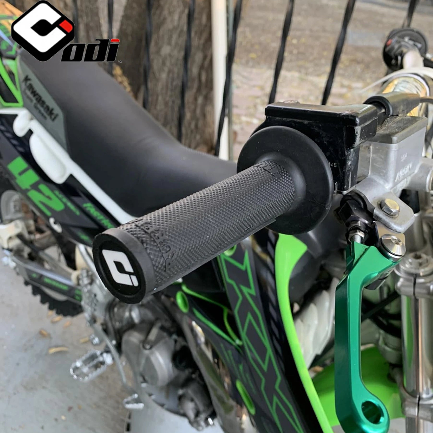ODI Motorcycle Aerodynamic Fairing - Impact-Resistant Cylindrical Body with Easy Installation and Enhanced Airflow Grips