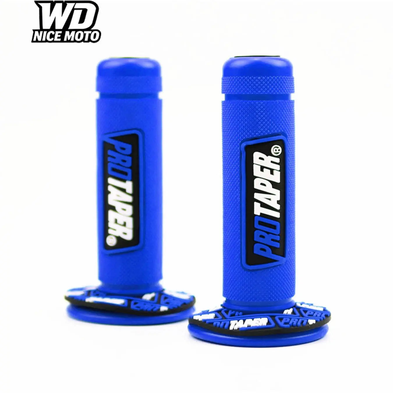 WD Nice Moto Universal 7/8" (22mm) Motorcycle Handle Grips - Comfortable Rubber Gel Hand Grips for Motocross, Dirt Bikes, and Motorcycles