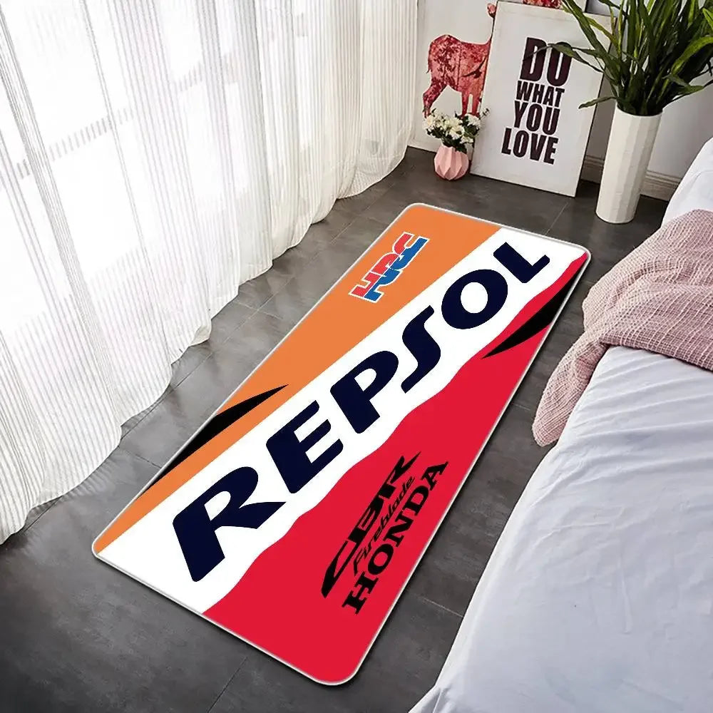 Racing Motorcycle Floor Mat / Non-Slip Dart Mat for Garage Bench Top
