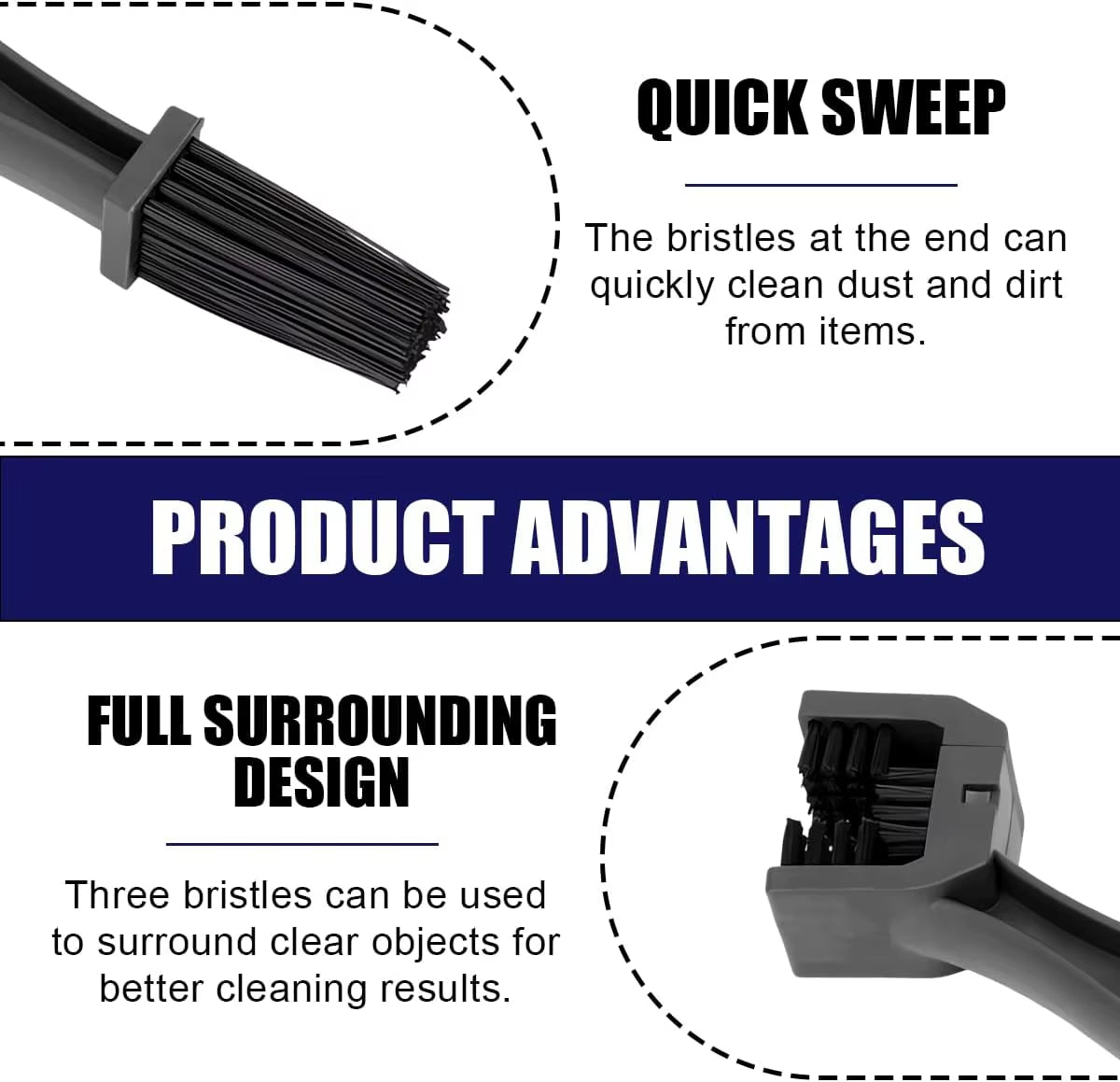 Portable Motorcycle and Bicycle Chain Cleaning Tool for Maintenance