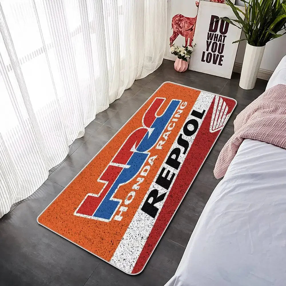 Racing Motorcycle Floor Mat / Non-Slip Dart Mat for Garage Bench Top