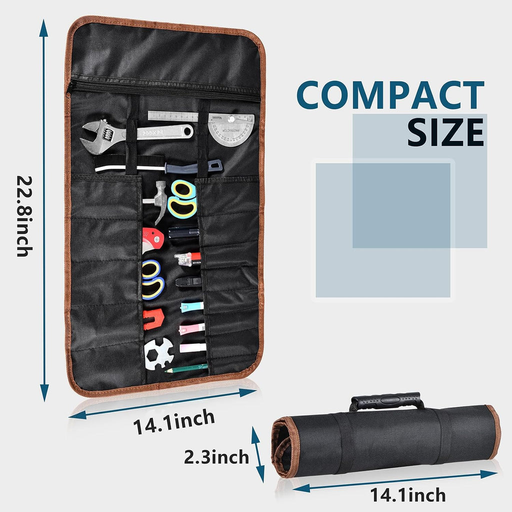 Roll up Tool Bag - 22 Tool Pouches