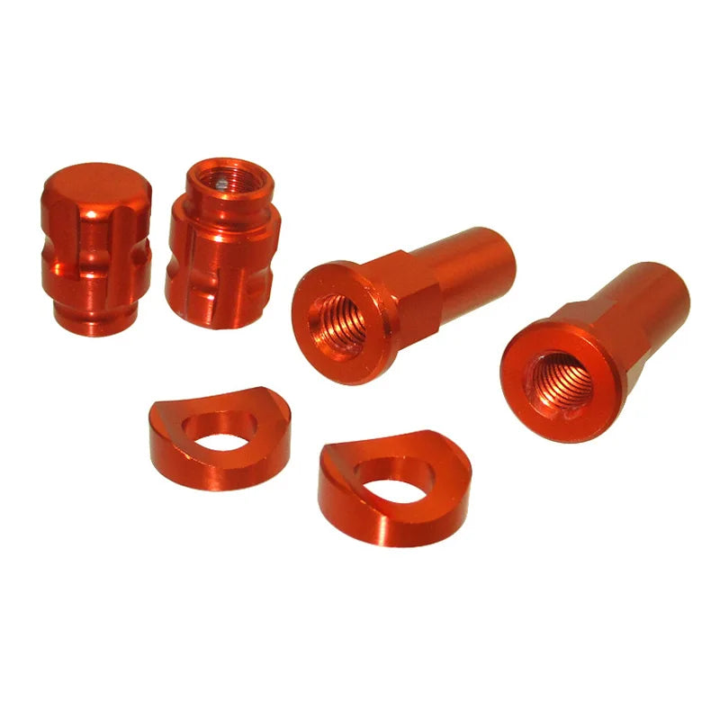 CNC Tire Valve Cap Rim Lock Nut Covers 
