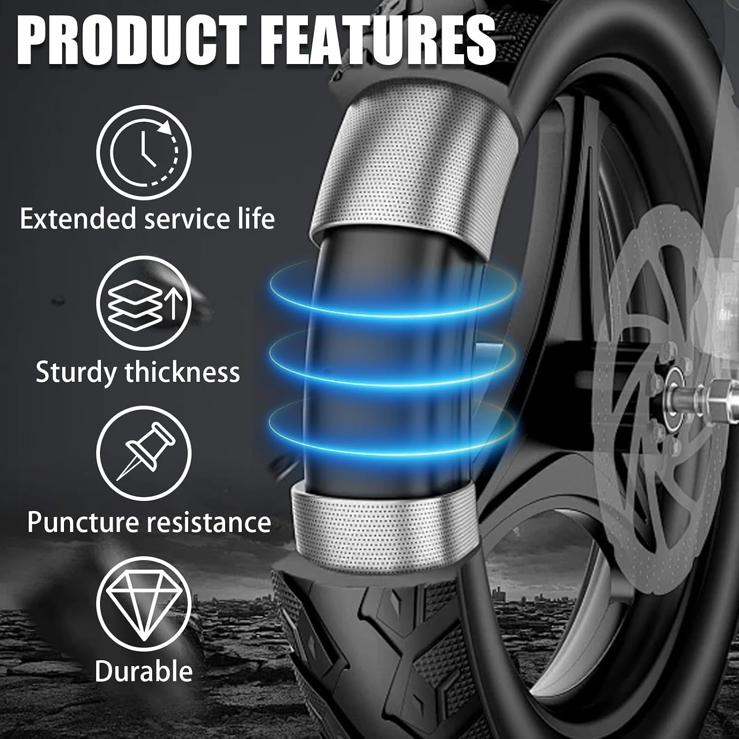 Heavy Duty 3mm Tube 90/90-21 