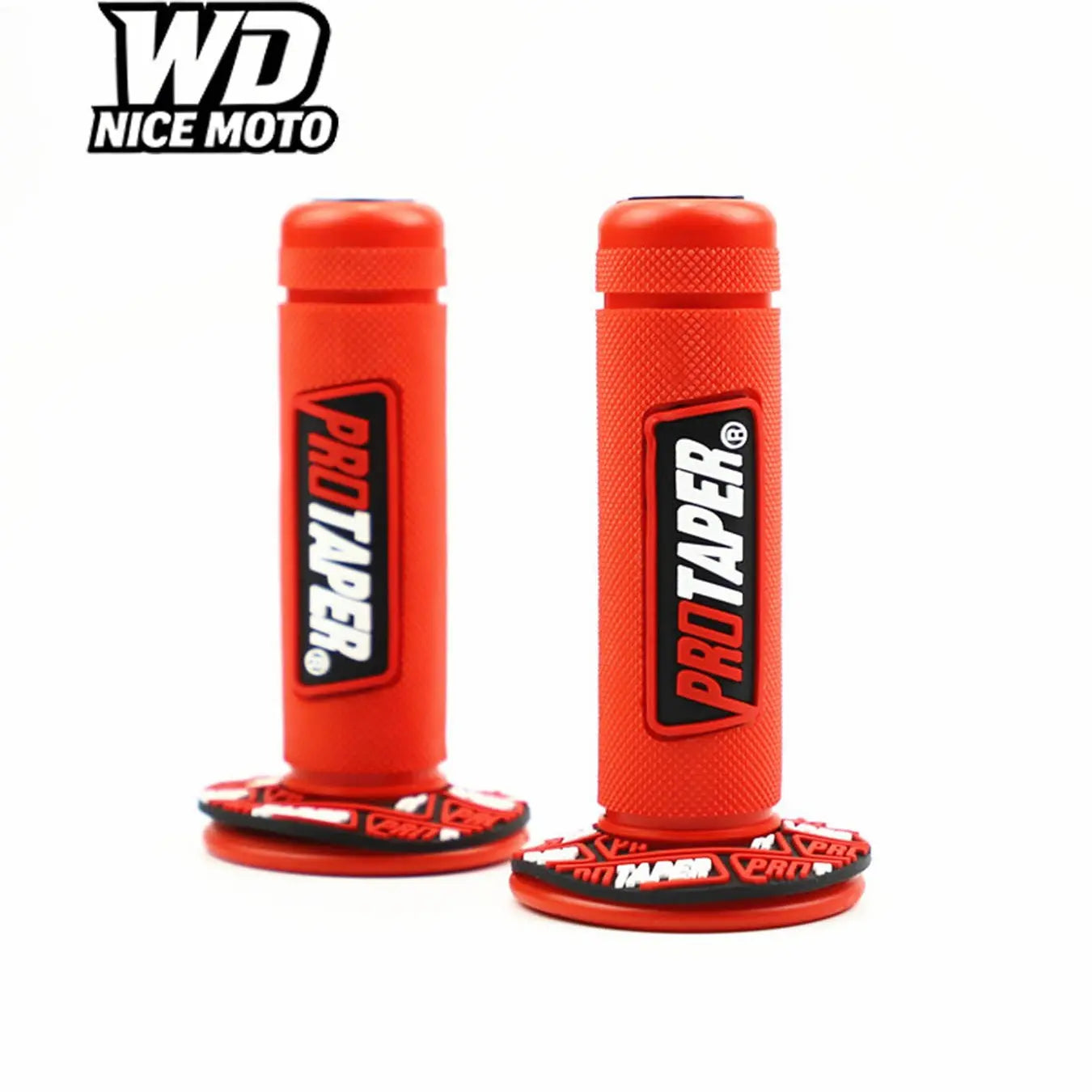 WD Nice Moto Universal 7/8" (22mm) Motorcycle Handle Grips - Comfortable Rubber Gel Hand Grips for Motocross, Dirt Bikes, and Motorcycles