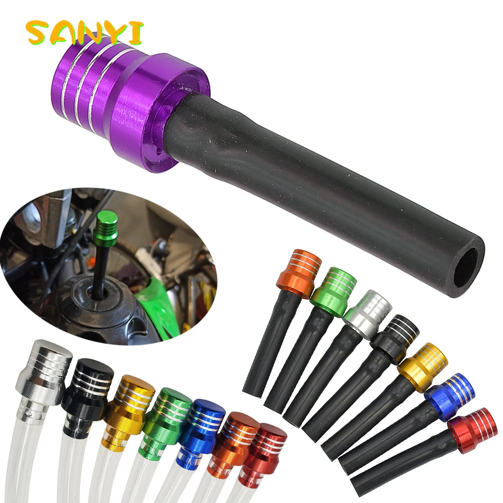 Universal Motorcycle Gas Fuel Cap Valve Vent Breather Hose 