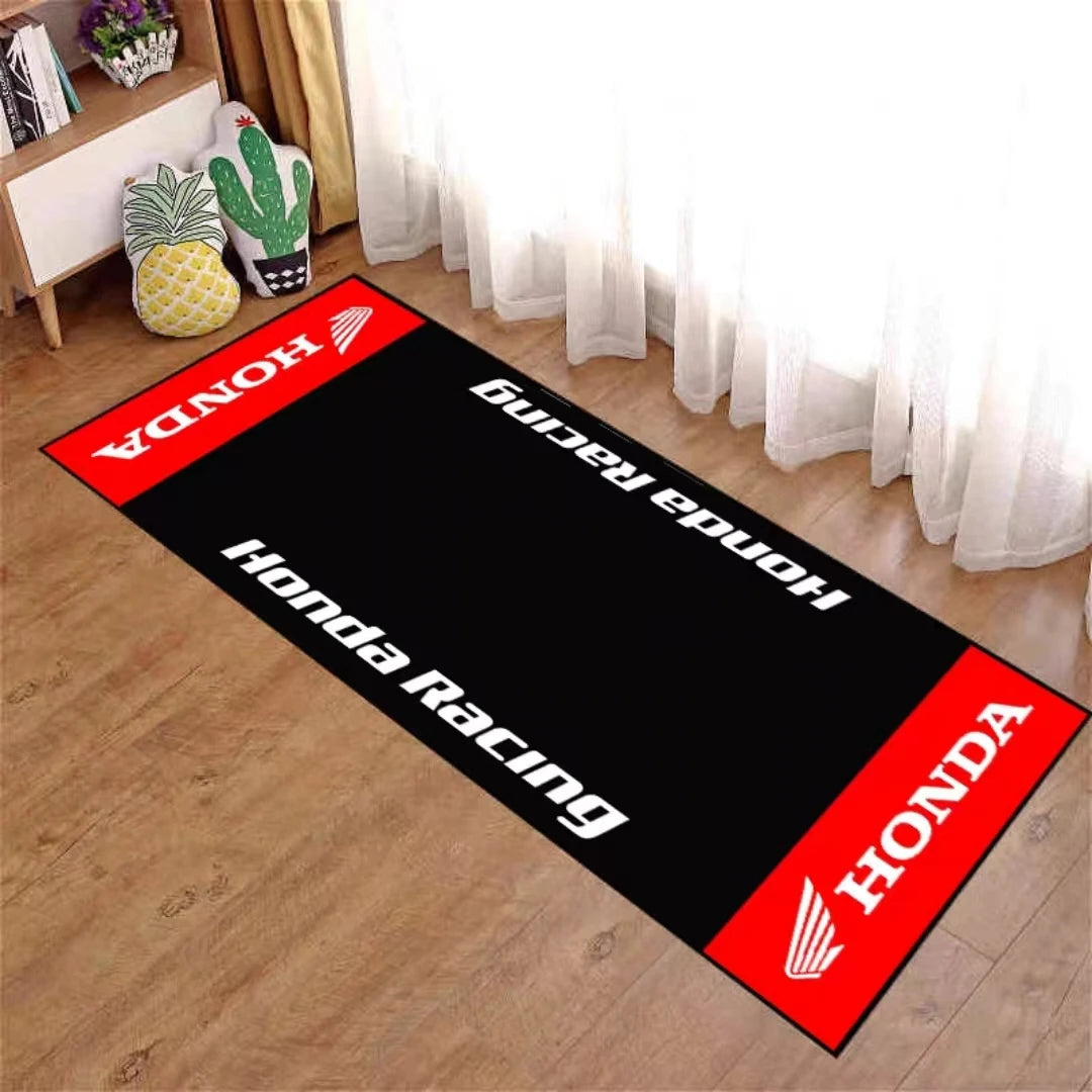 Racing Motorcycle Floor Mat / Non-Slip Dart Mat for Garage Bench Top