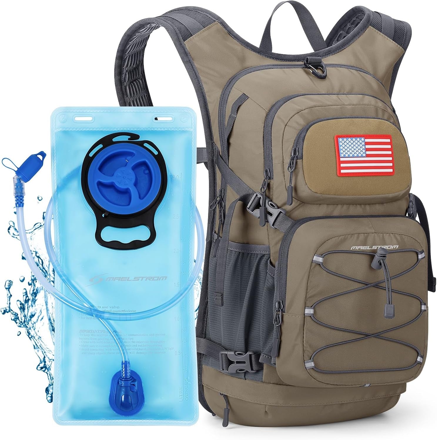 Hydration Hiking Backpack with 2L/3L Water Bladder