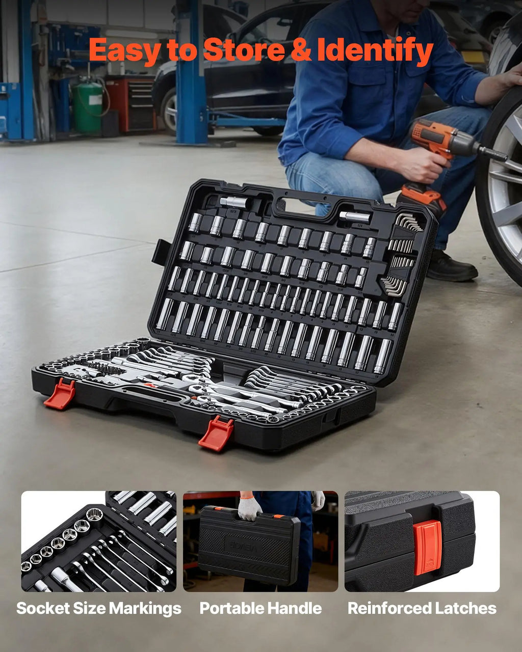 Vevor Mechanics Tool Set (159-Piece Mechanic Tool Kit)