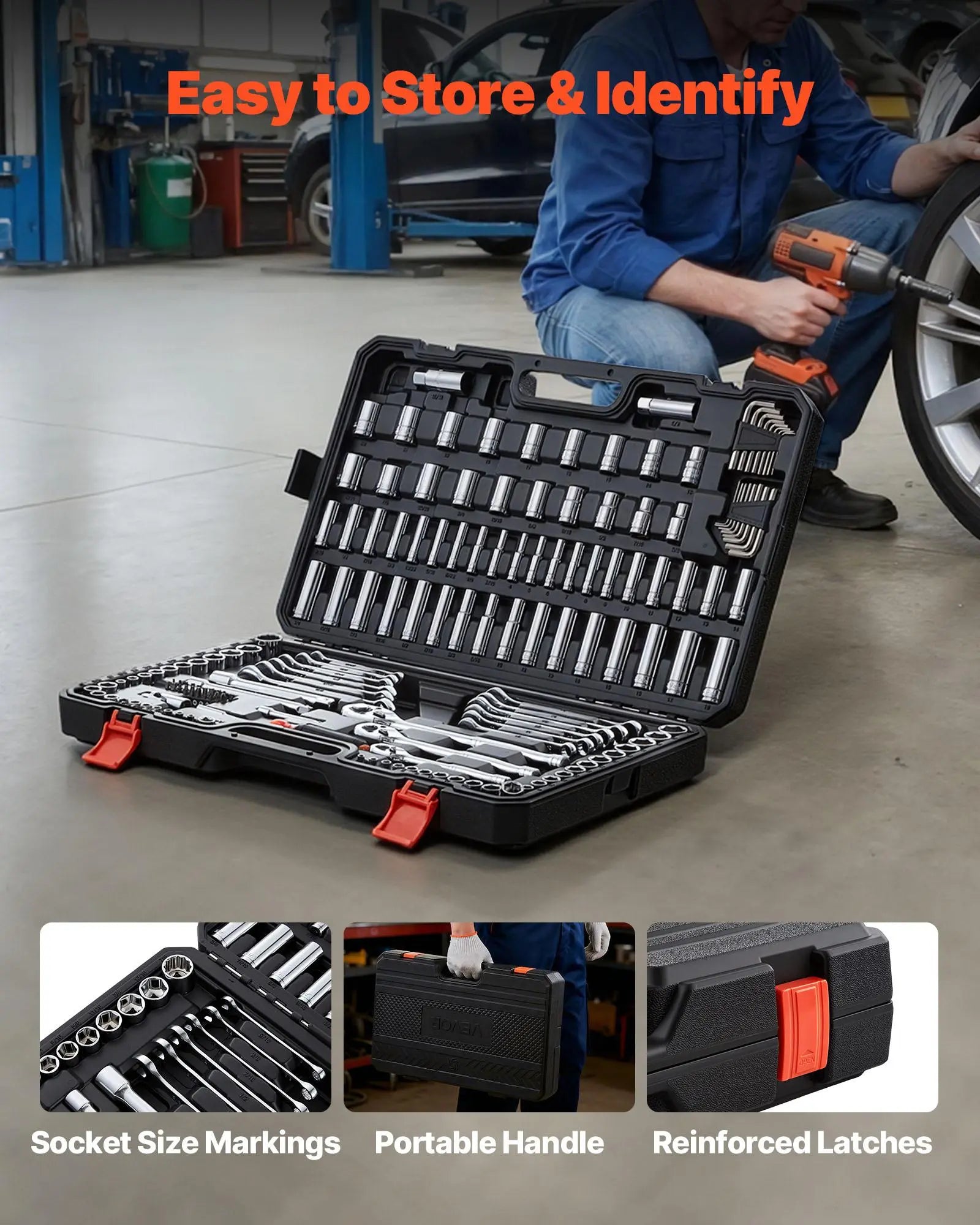 Vevor Mechanics Tool Set (159-Piece Mechanic Tool Kit)