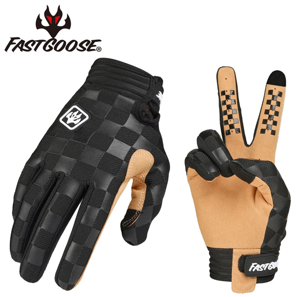 FASTGOOSE Retro Racing Gloves 