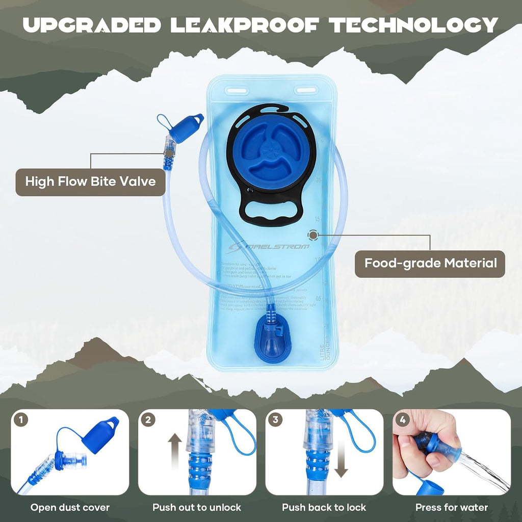 Hydration Hiking Backpack with 2L/3L Water Bladder